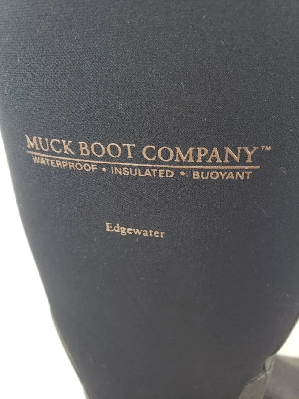 Muck Boot Company Edgewater Tall Boots Black Utility Unisex Womens 5/5.5